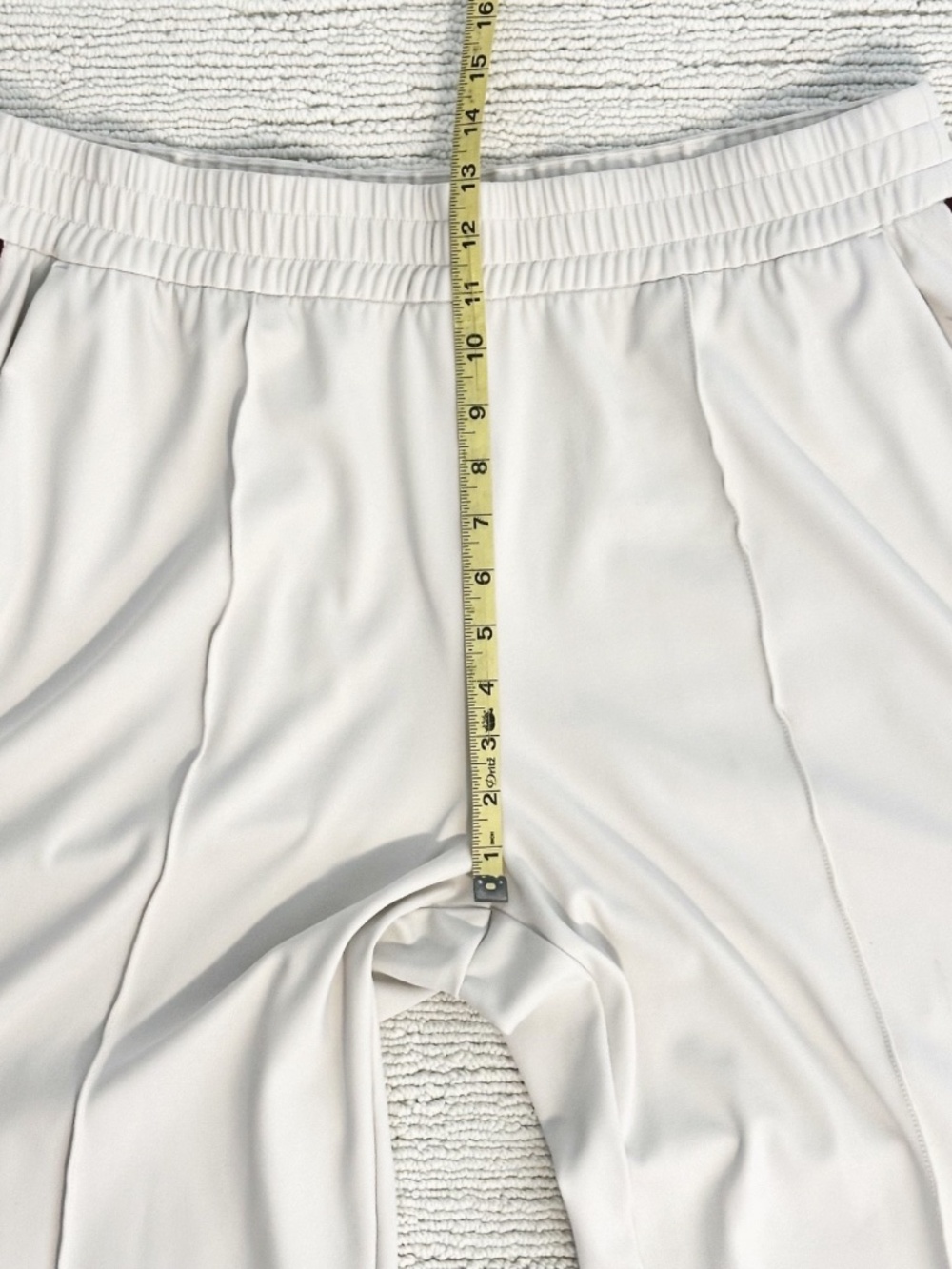 ATHLETA Finish Line Womens XLT Cream Mid Rise Track Pants Travel Athleisure Tall - Picture 7 of 13